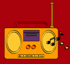 Dibujo Radio cassette 2 pintado por ghoulia