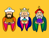 Dibujo Los Reyes Magos 4 pintado por paopao