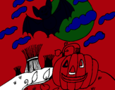 Dibujo Paisaje de Halloween pintado por gdtrqwsdff
