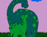 Dibujo Dinosaurios pintado por aafbhsdhdfg