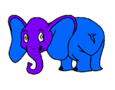 Dibujo Elefante pequeño pintado por elsamarcan