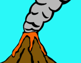 Dibujo Volcán pintado por juanc