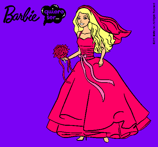 Barbie vestida de novia