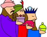 Dibujo Los Reyes Magos 3 pintado por casandra