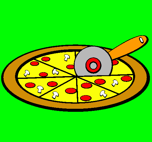Dibujo Pizza pintado por Valerina