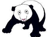 Dibujo Oso panda pintado por Nomadito