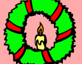 Dibujo Corona de navidad II pintado por parangua6