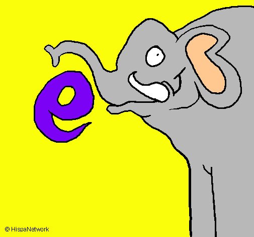 Dibujo Elefante pintado por Chechy