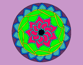 Dibujo Mandala 1 pintado por loly-hd