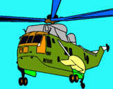 Dibujo Helicóptero al rescate pintado por critina