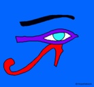 Dibujo Ojo Horus pintado por ELENA123456