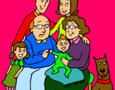 Dibujo Familia pintado por Valerina