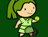 Dibujo Chica tenista pintado por pppppppppppp