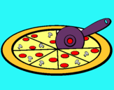 Dibujo Pizza pintado por gaiasaaaaaaa