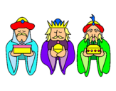 Dibujo Los Reyes Magos 4 pintado por clavero
