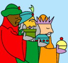Dibujo Los Reyes Magos 3 pintado por alokgofijhut