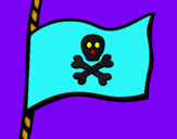 Dibujo Bandera pirata pintado por ana-garcialu