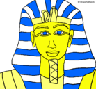 Dibujo Tutankamon pintado por chafa