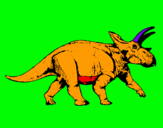 Dibujo Triceratops pintado por bscano