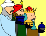 Dibujo Los Reyes Magos 3 pintado por joset