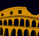 Dibujo Coliseo pintado por dino2811