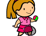 Dibujo Chica tenista pintado por staaae