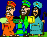 Dibujo Los Reyes Magos pintado por parangua6