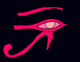 Dibujo Ojo Horus pintado por viir