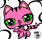 Dibujo Gatito Littlest Pet Shop pintado por sheili