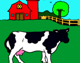 Dibujo Vaca pasturando pintado por ALEJANDRO06