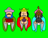 Dibujo Los Reyes Magos 4 pintado por tultitlan