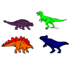 Dibujo Dinosaurios de tierra pintado por 8867646