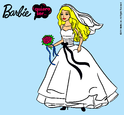 Barbie vestida de novia