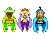 Dibujo Los Reyes Magos 4 pintado por enzo21