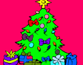 Dibujo Árbol de navidad pintado por inma--