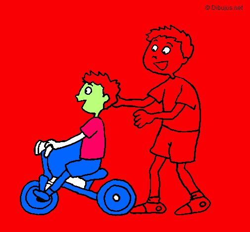Dibujo Triciclo pintado por anthony3