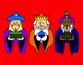Dibujo Los Reyes Magos 4 pintado por sdjnzjc