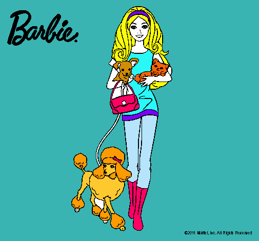 Barbie con sus mascotas