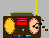 Dibujo Radio cassette 2 pintado por arianday