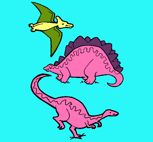 Tres clases de dinosaurios