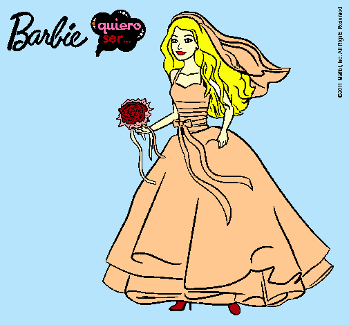 Barbie vestida de novia