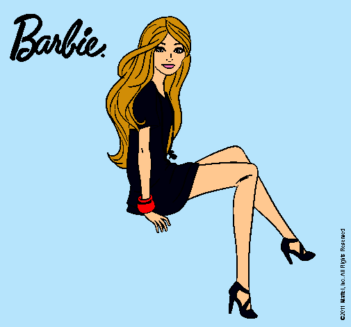 Barbie sentada