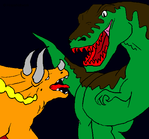 Lucha de dinosaurios