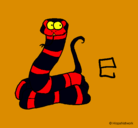 Dibujo Serpiente pintado por be10