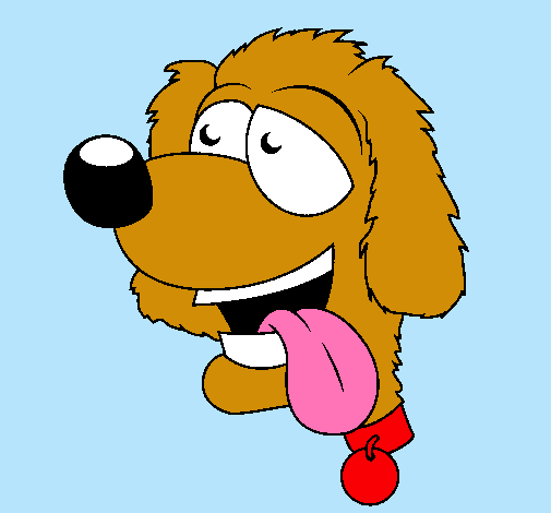 Dibujo Perro con la lengua fuera II pintado por ireneecool