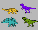 Dibujo Dinosaurios de tierra pintado por bast