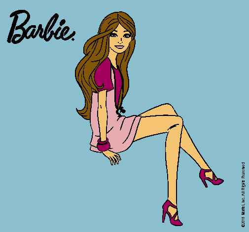 Barbie sentada