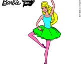 Dibujo Barbie bailarina de ballet pintado por Blackwolf