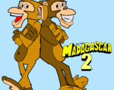 Dibujo Madagascar 2 Manson y Phil 2 pintado por Dagono