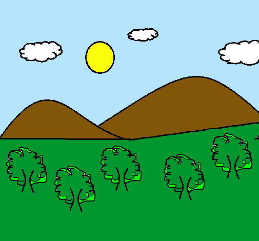 Dibujo Montañas 4 pintado por Valerina